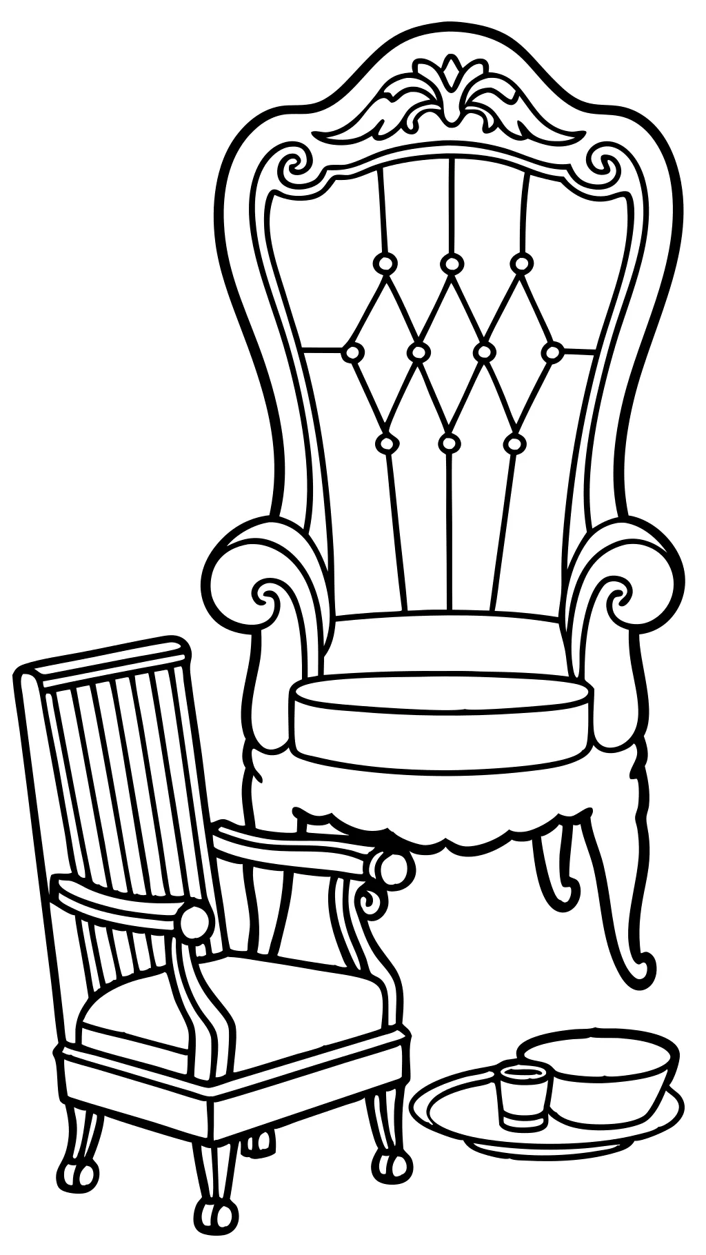 coloring pages chair